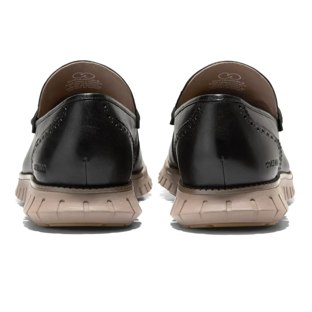 Zerogrand Remastered Penny Loafers Black Stamped   Lava   Irish Coffee – Image 3