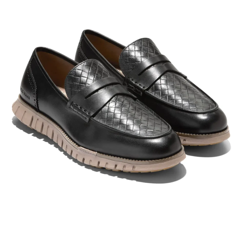 Zerogrand Remastered Penny Loafers Black Stamped   Lava   Irish Coffee – Image 5