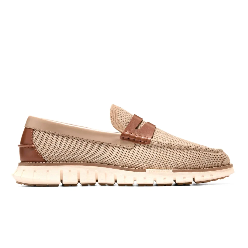 Zerogrand Remastered Stitchlite Loafers Sesame   Brit Tan   Ivory – Image 1