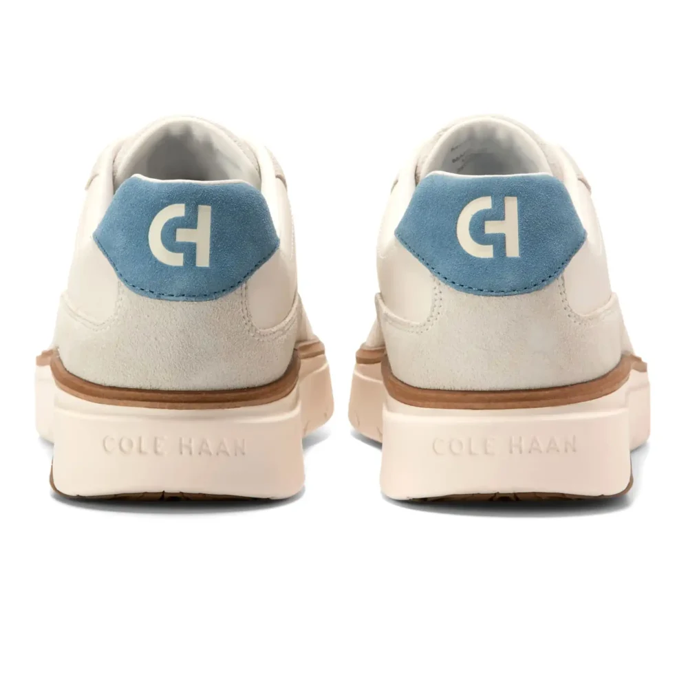 Grandpro Featherarc Bike Toe Sneaker Ivory Provincial Blue  Silver Birch – Image 3