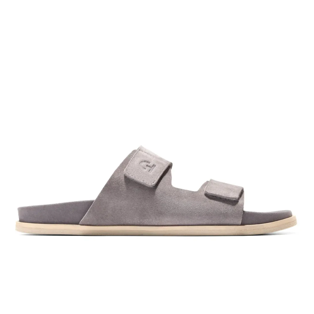 Modern Classics Resort Sandals Titanium Suede   Angora – Image 1