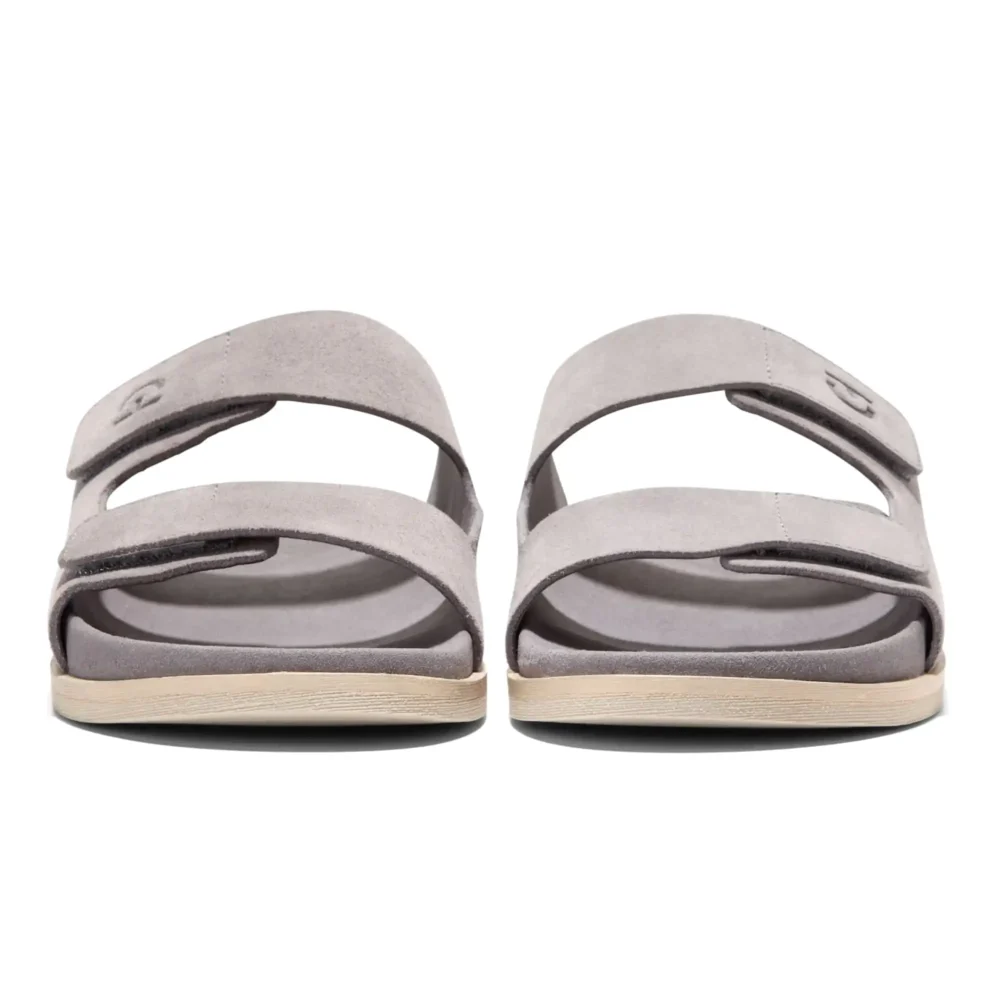 Modern Classics Resort Sandals Titanium Suede   Angora – Image 2