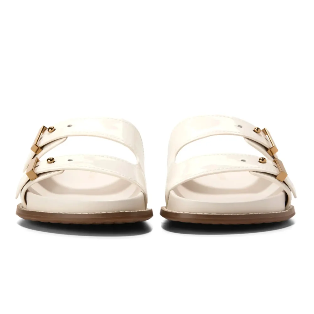 Marisol Footbed Sandals Ivory Patent Ltr – Image 2