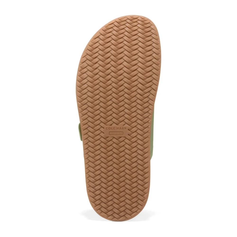 Marisol Footbed Sandals Oil Green Ltr – Image 6