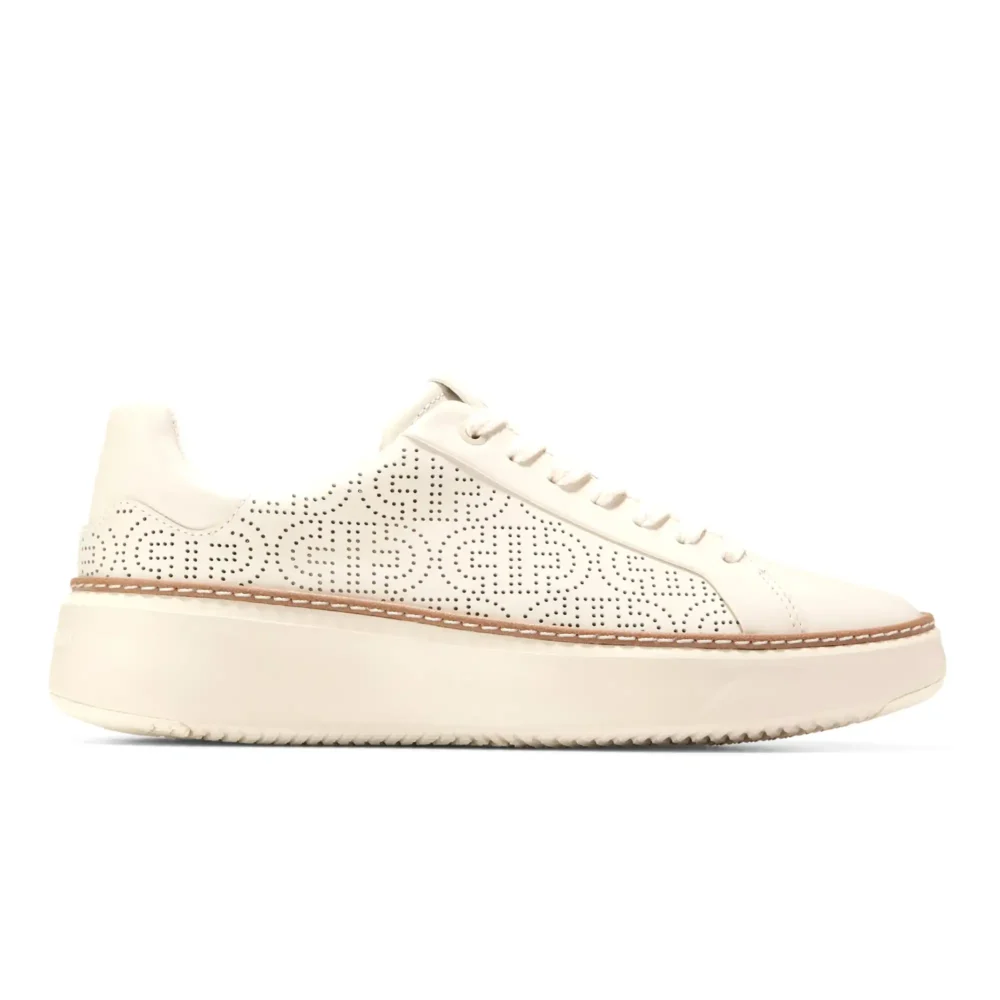 Grandpro Topspin Sneaker Ivory Ch Perf Leather Ivory