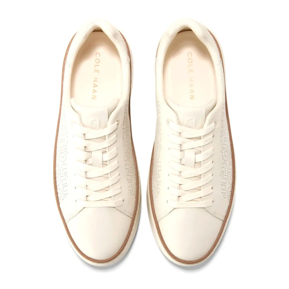 Grandpro Topspin Sneaker Ivory Ch Perf Leather Ivory – Image 4