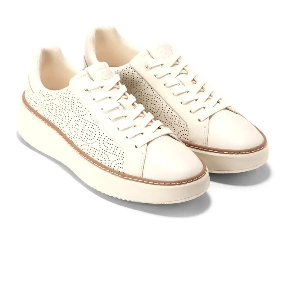 Grandpro Topspin Sneaker Ivory Ch Perf Leather Ivory – Image 5