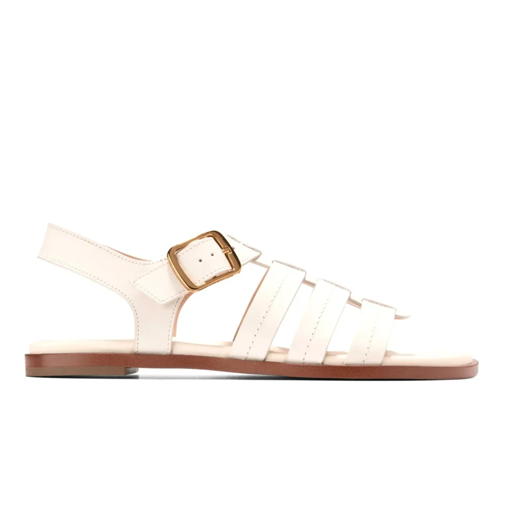 Flynn Fisherman Sandals Ivory Ltr