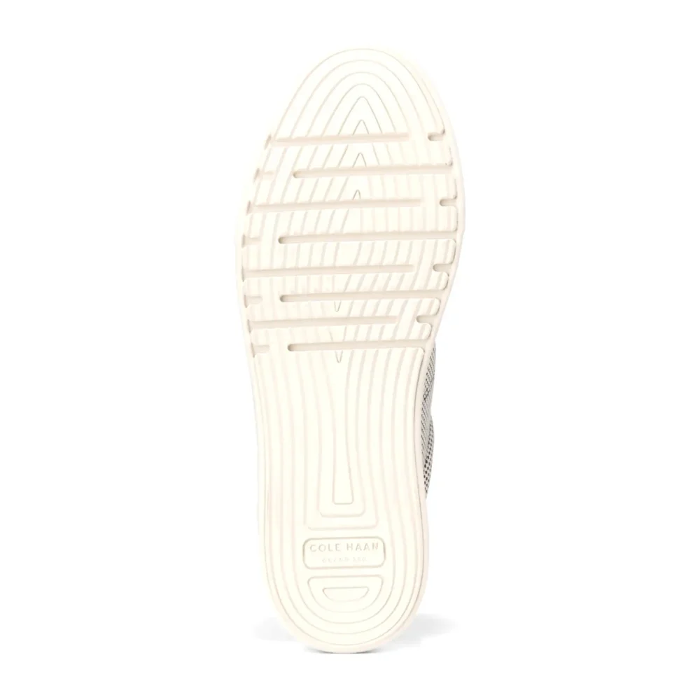 Grandpro Max Platform Sneaker Ivory Canvas Black Leather – Image 6