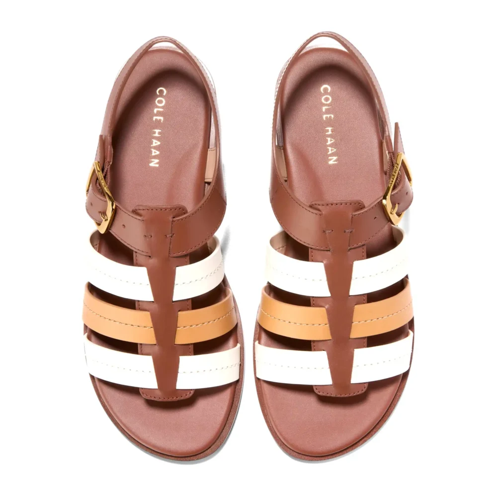 Flynn Fisherman Sandals Biscuit Ch Dk Cuoio Ivory Ltr – Image 4