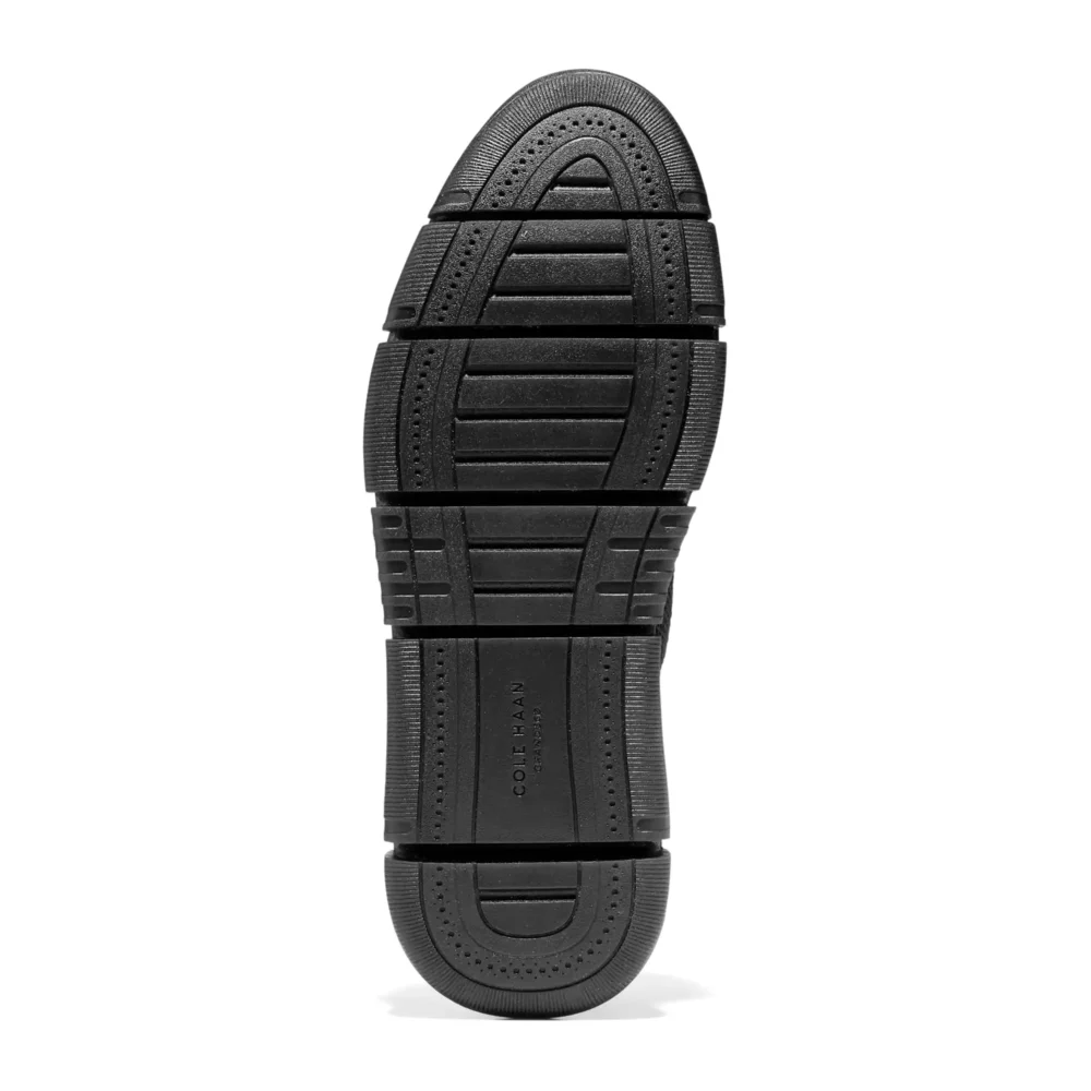 Zerogrand Revel Stitchlite Oxfords Black Knit Leather Black – Image 6