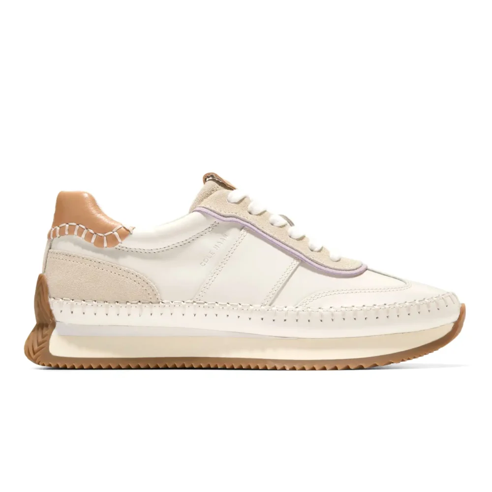 Grandpro Premier Runners Ivory Thistle Biscuit Vanilla Custard Suede – Image 1