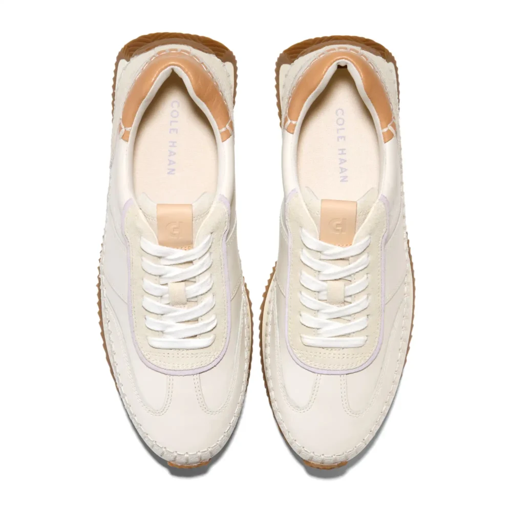 Grandpro Premier Runners Ivory Thistle Biscuit Vanilla Custard Suede – Image 4