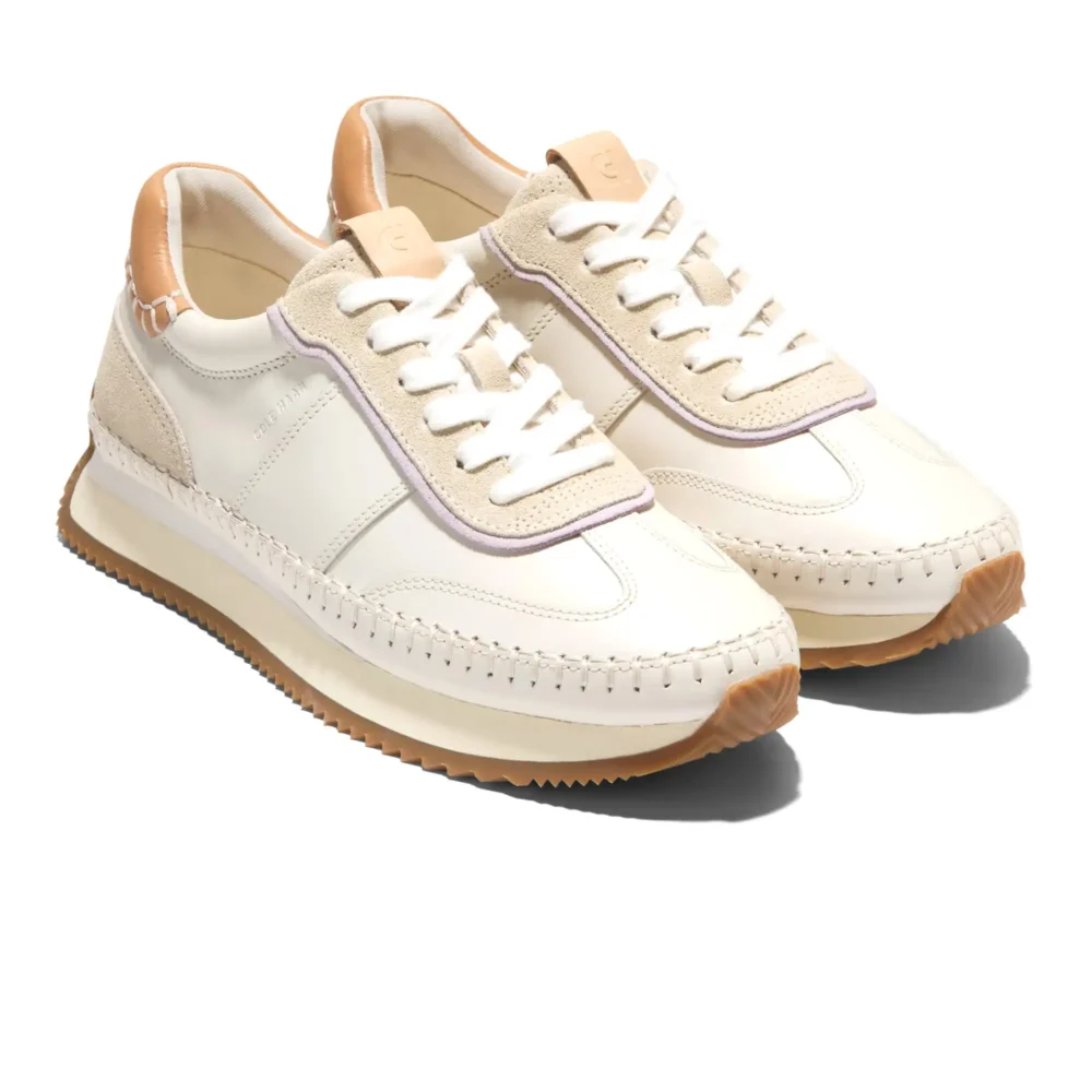 Grandpro Premier Runners Ivory Thistle Biscuit Vanilla Custard Suede – Image 5