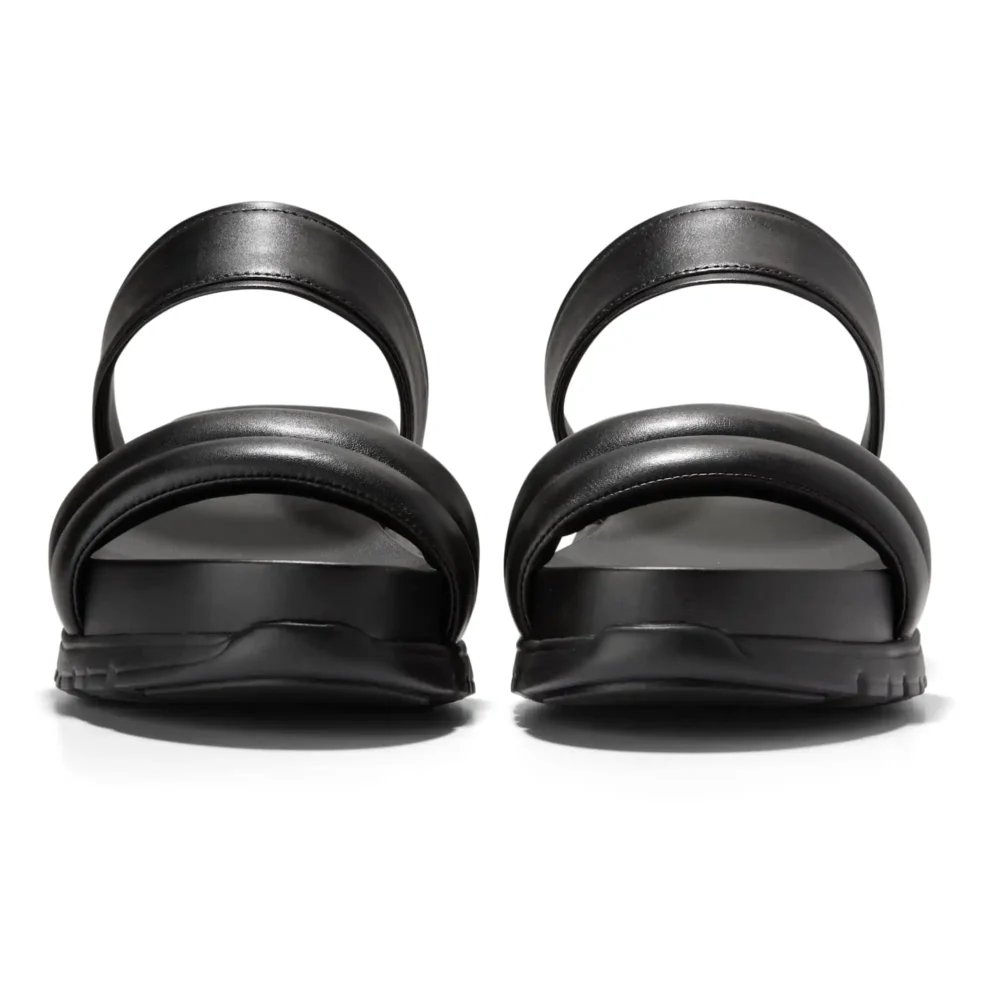 Zerogrand Double Band Slide Sandals Black Black – Image 2