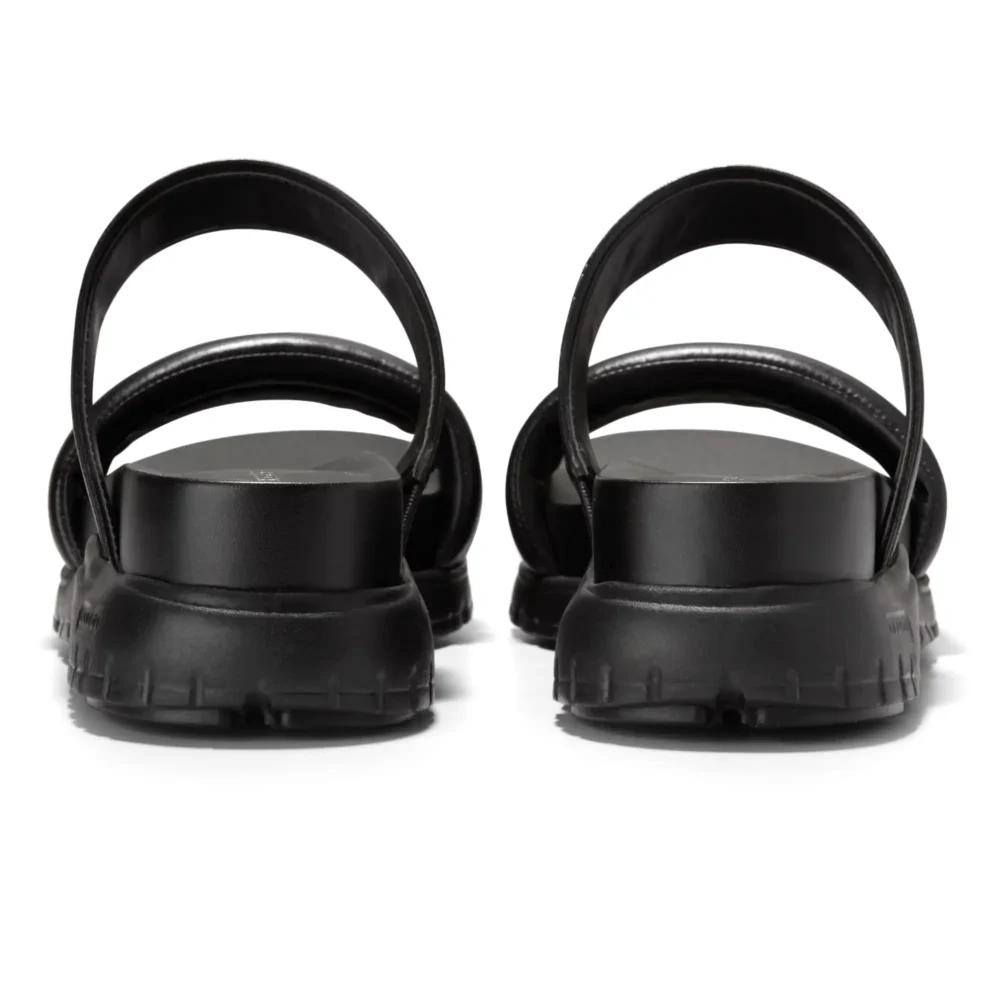 Zerogrand Double Band Slide Sandals Black Black – Image 3