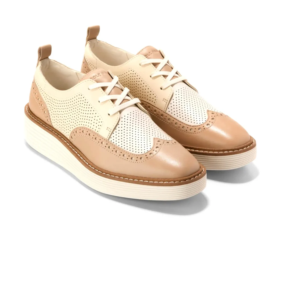 Originalgrand Platform Wingtip Oxford Ch Soft Buff Vanilla Custard Ivory – Image 5