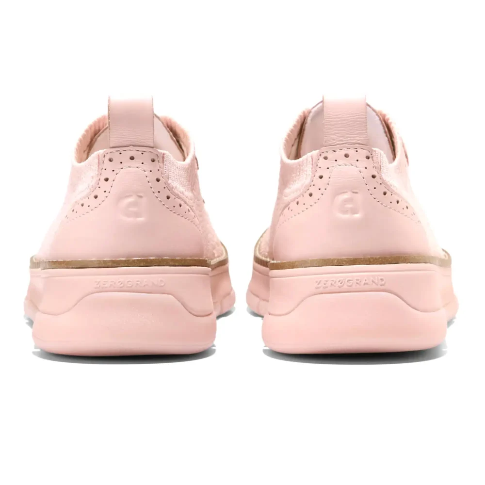 Zerogrand Revel Stitchlite Oxfords Cameo Rose And Ivory Knit Leather Cameo Rose – Image 3