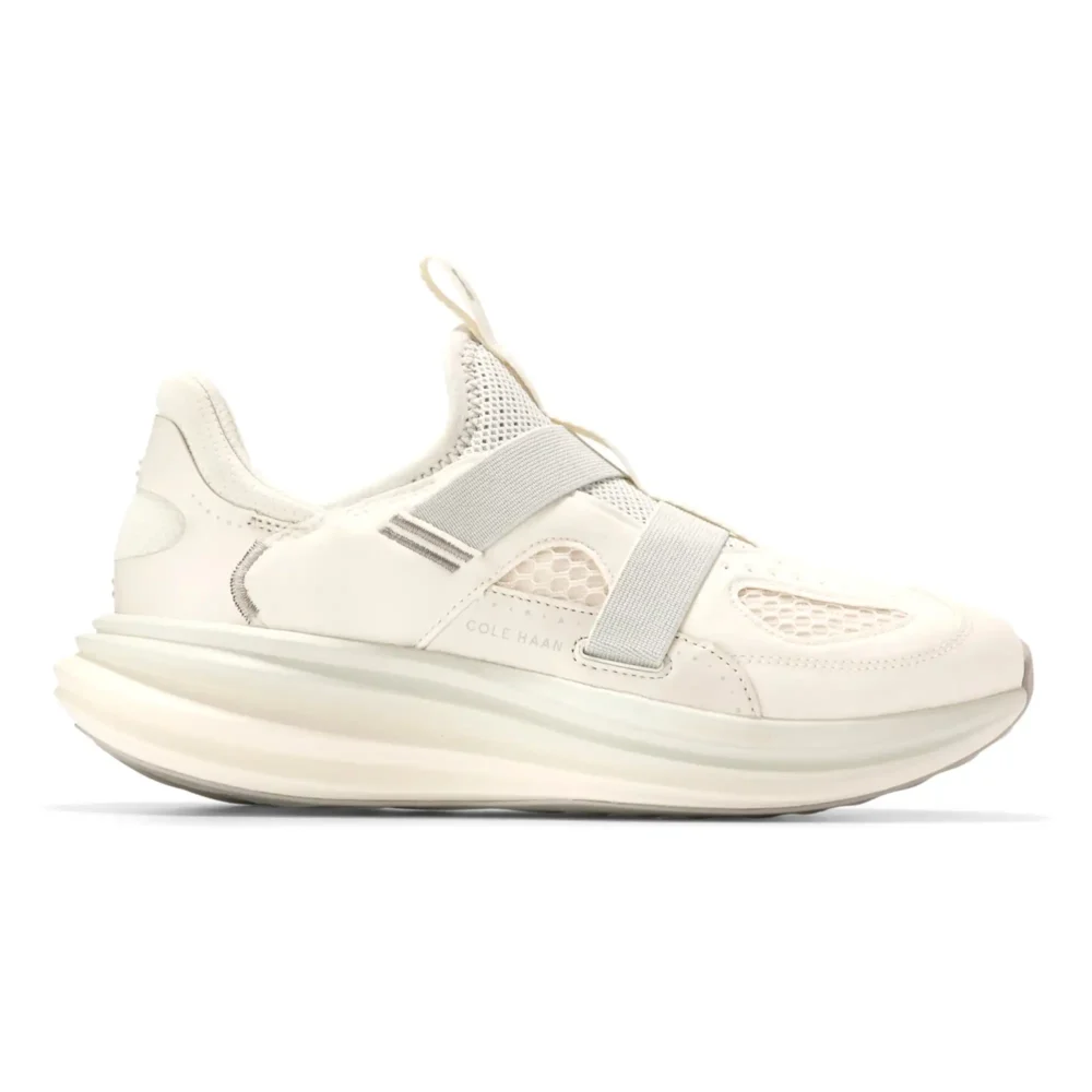 Og Quadstar Monk Strap Running Sneakers Silver Birch Dove Ivory – Image 1