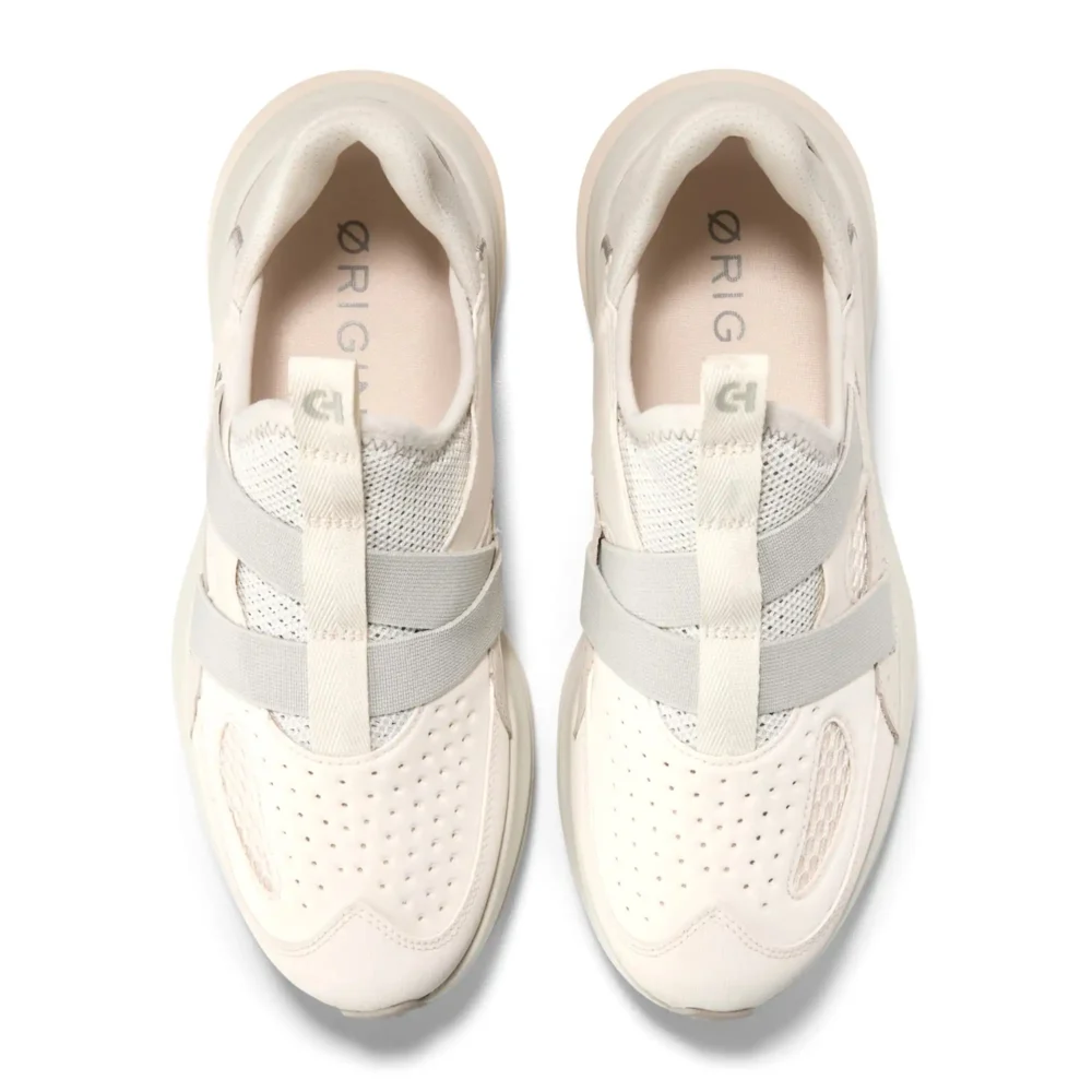 Og Quadstar Monk Strap Running Sneakers Silver Birch Dove Ivory – Image 4