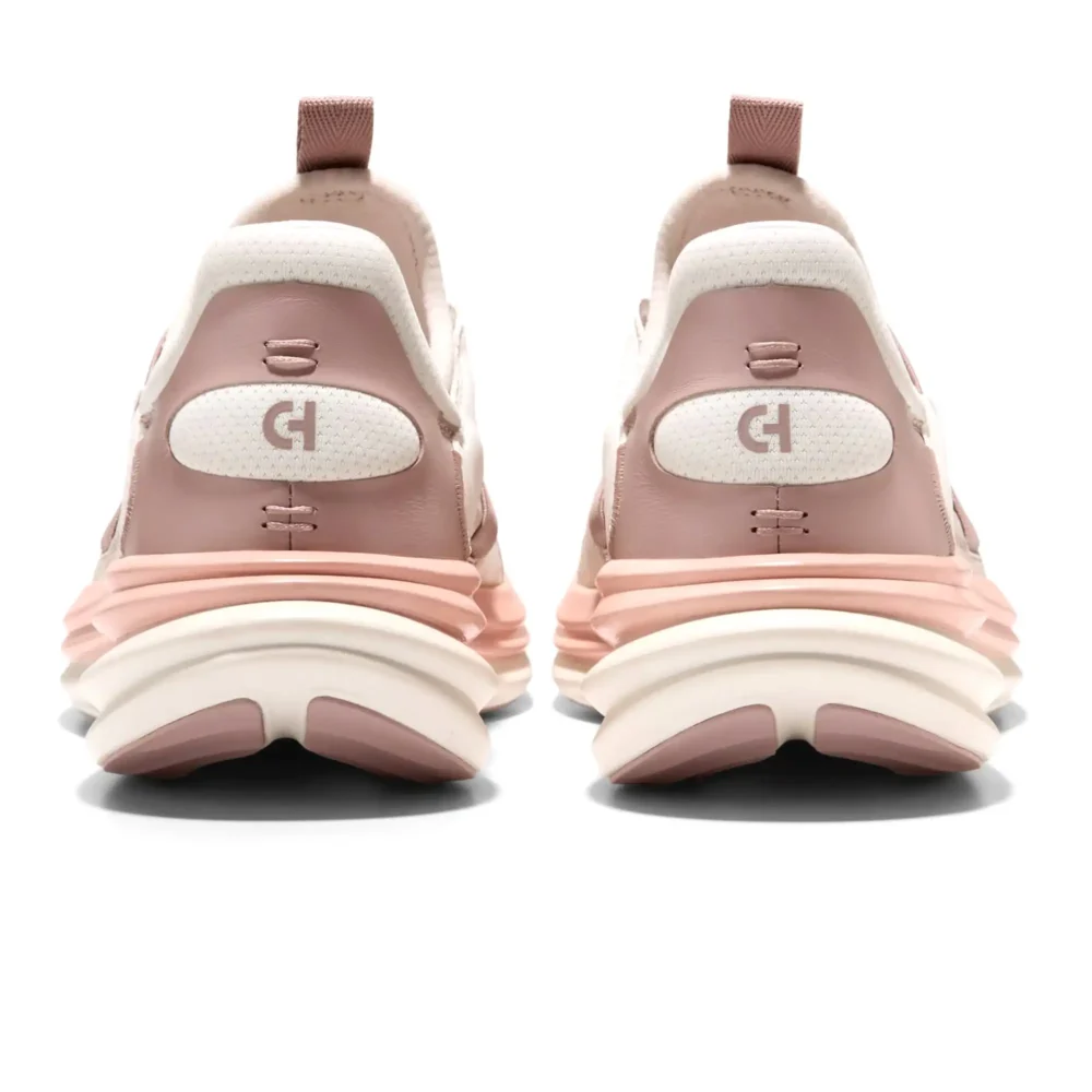 Og Quadstar Monk Strap Running Sneakers Fawn Crystal Gray  Cameo Rose Ivory – Image 3