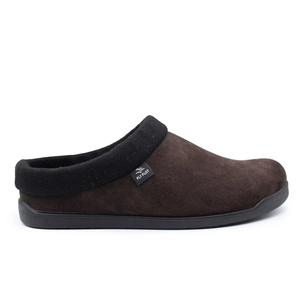Cloth Man Slipper Dark Brown