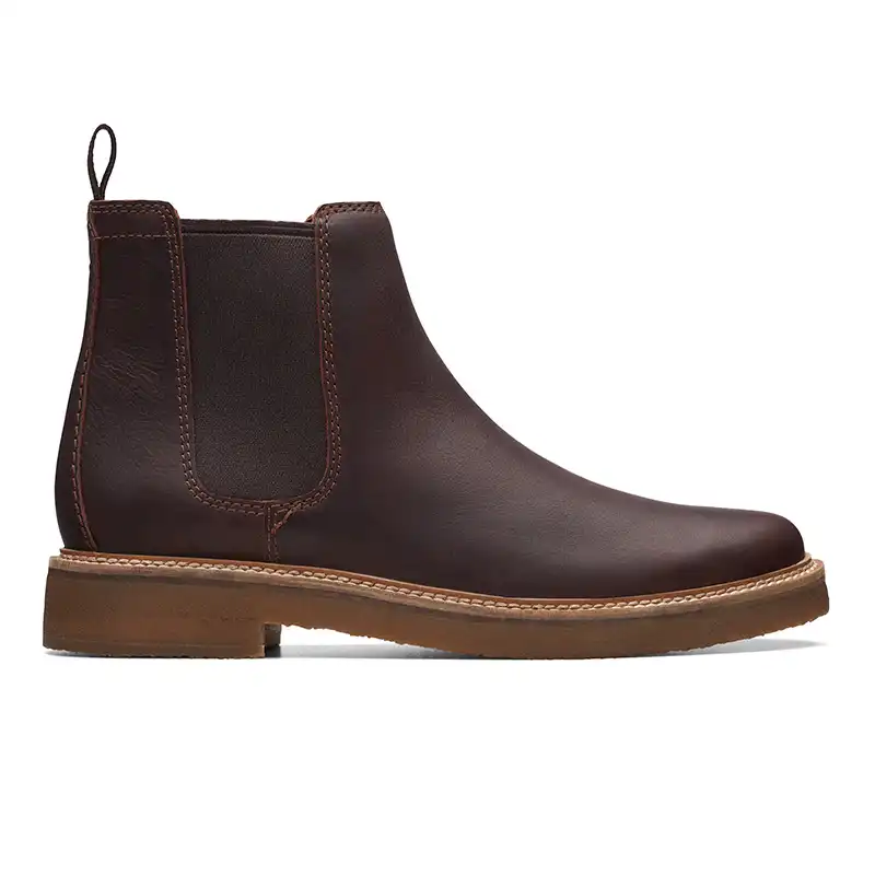 clarkdale hill dark tan leather