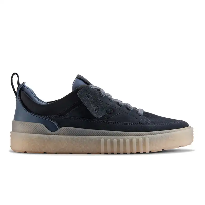 Tenis Clarks Somerset Lace Para Hombre - Azul Marino De Ante
